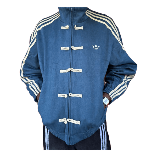 Adidas blue track jacket