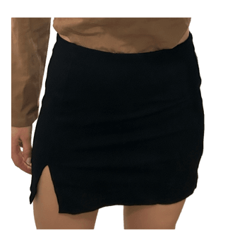 Black mini skirt