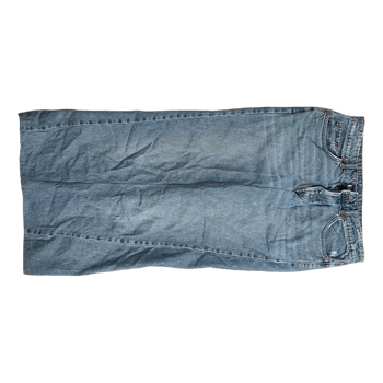 Blå denimnederdel