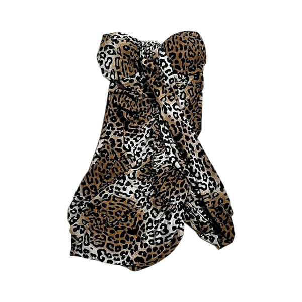 Leopardikuvio minimekko