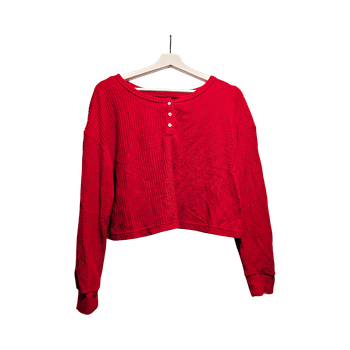 Primark red cropped top