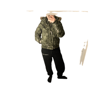 Tumman vihreä laskettelu/toppatakki