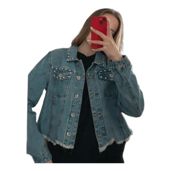 Blue pearl denim jacket