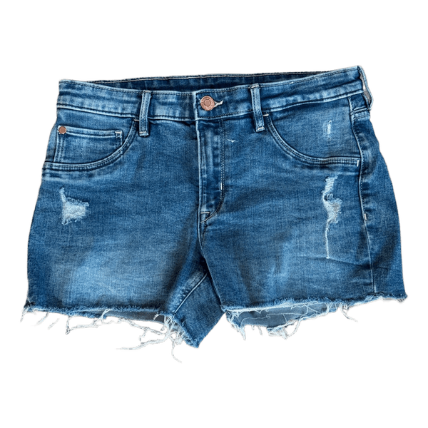 Blå denimshorts