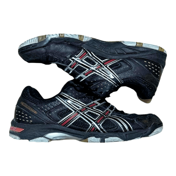 Black Asics sports shoes