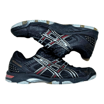 Black Asics sports shoes