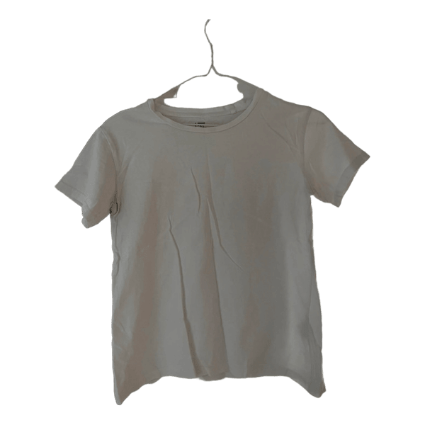 Hvid bomulds t-shirt