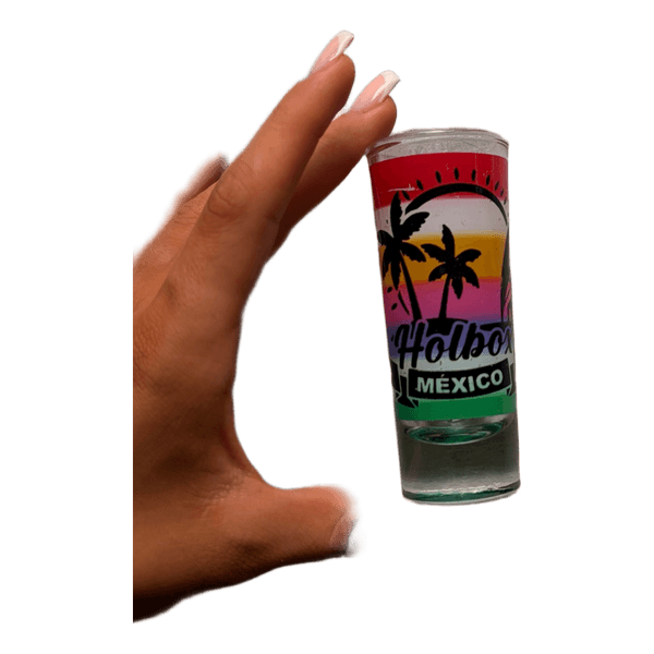 Holbox Mexico shot glass