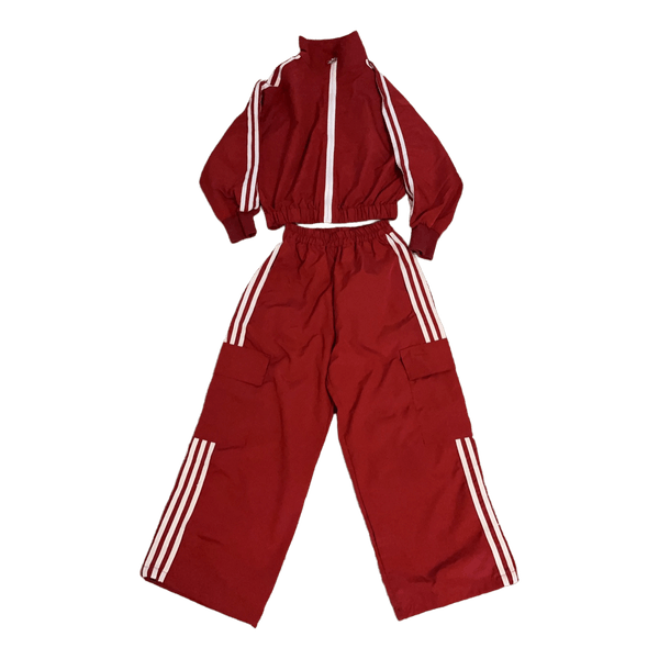 Red tracksuit set