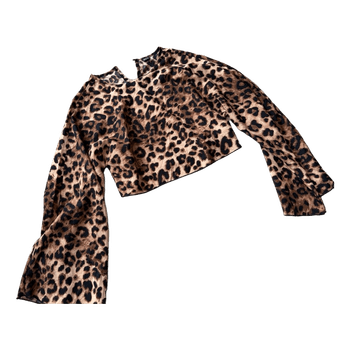 Leopard print crop top
