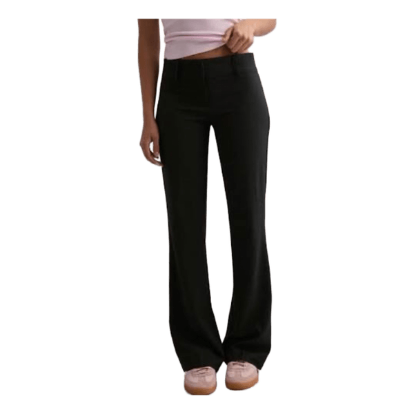 Super Low Waist Flare Suit Pant Black - EU 40