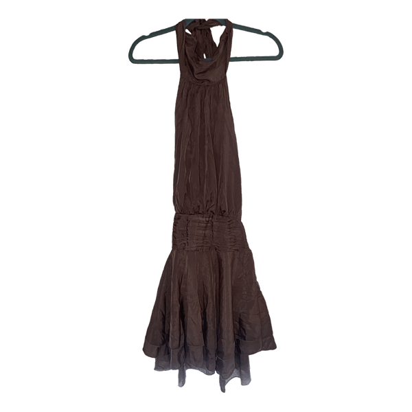 Lilla halterneck kjole