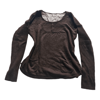 Brown knit sweater