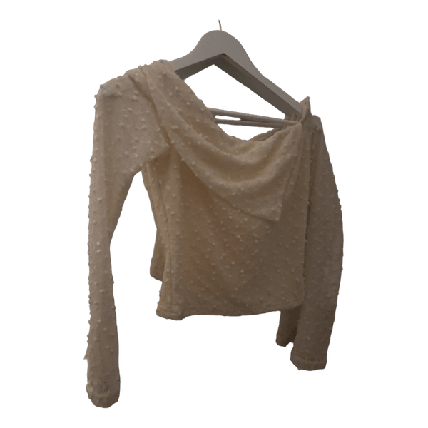 Hvid off-shoulder top