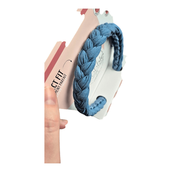Invisibobble blue braided headband