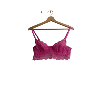 Pinkki pitsibralette