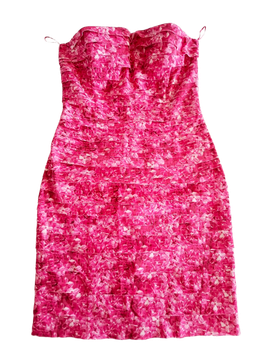 Michael Kors pink bodycon silk dress 