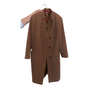 Brown wool blend coat