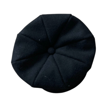 Musta newsboy hattu M