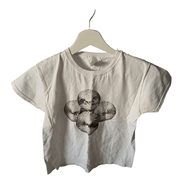 Hvid babytee med print
