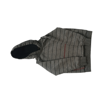 Striped hooded sweatshirt