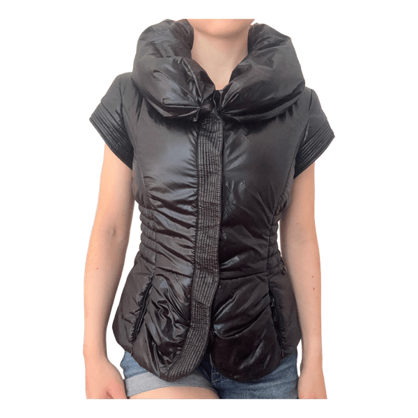 Black vintage Guess puffer vest
