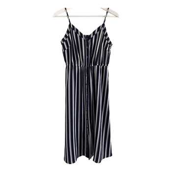 Sinivalkoinen raidallinen kesämekko, spagettiolkaimet, Vero Moda, koko S