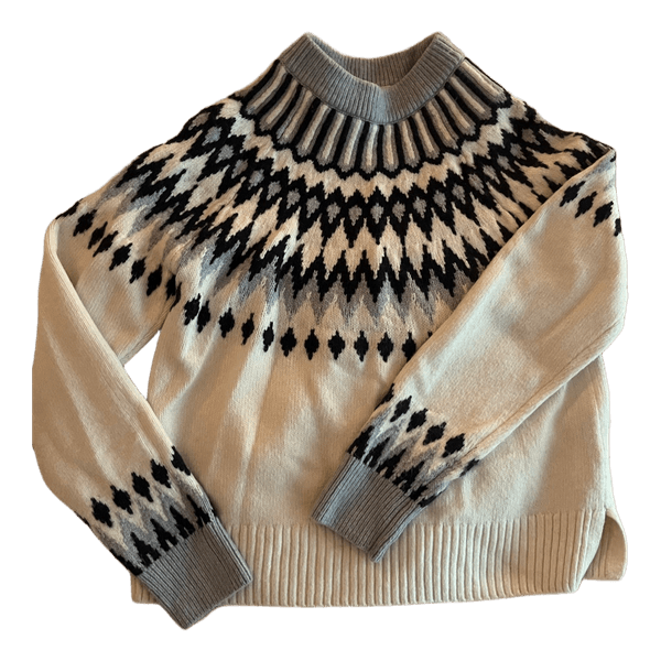 H&M patterned knit sweater