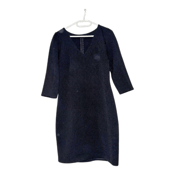 Black midi dress