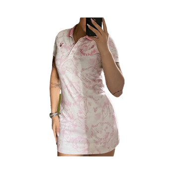 Playboy white pink mini dress