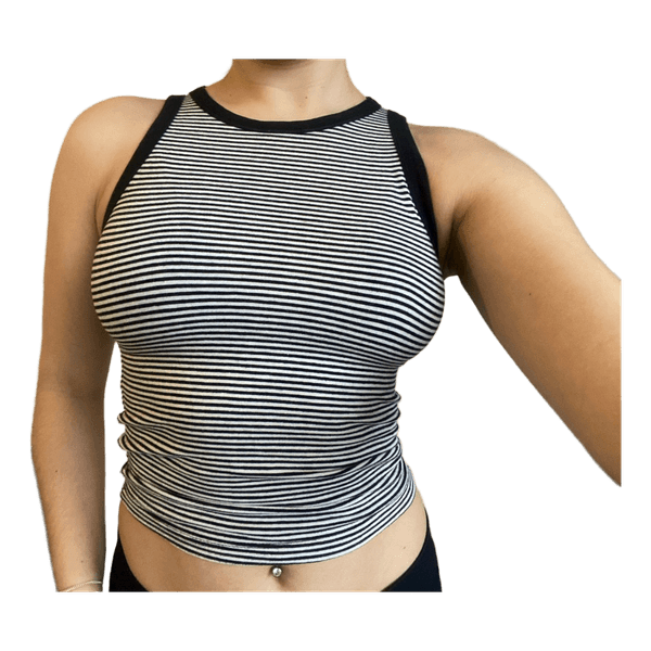 Striped sleeveless top