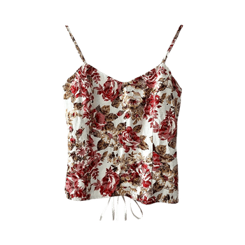 Lace-up cami top