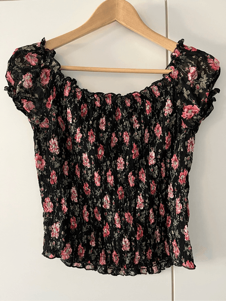 Floral off-shoulder top