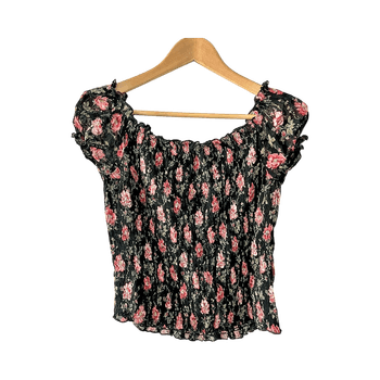 Floral off-shoulder top