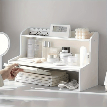 Desktop storage rack