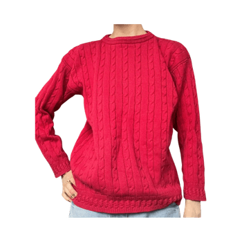 Cable knit sweater