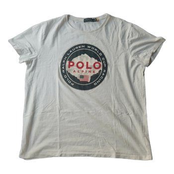Polo Ralph Lauren Alpine World Cup Racing T-paita - Valkoinen - XL