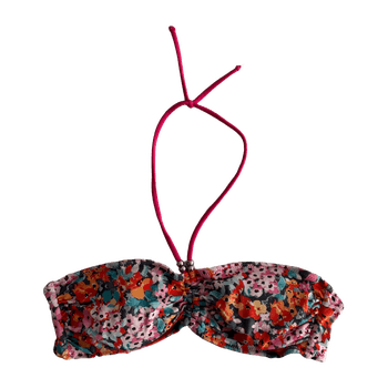 Kukallinen bikinitoppi S / 36 – bandeau / halterneck