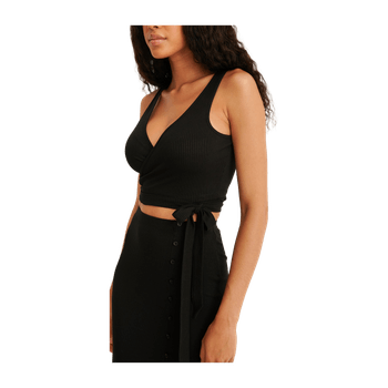 Ribbed sleeveless top