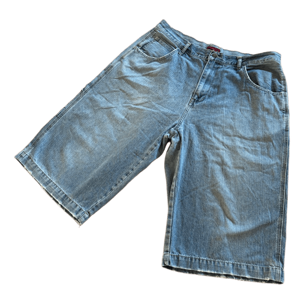 Blå denimshorts