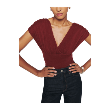 Red cashmere sweater