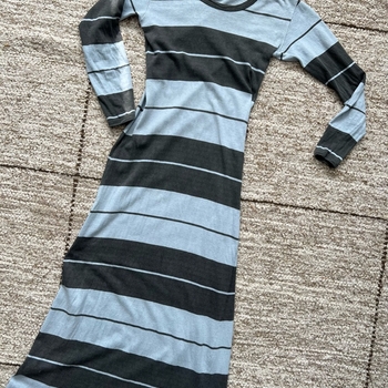 Marimekko raidallinen pitkä mekko xs