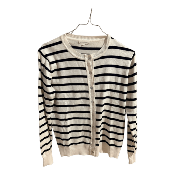 Stribet cardigan