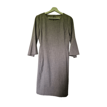 InWearin harmaa kotelomekko liehukehihoilla