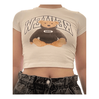 White Review graphic t-shirt