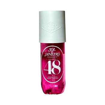 Pink body mist spray
