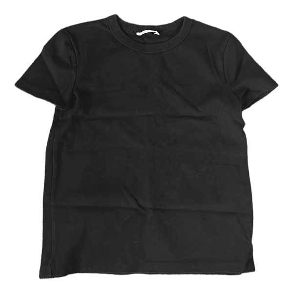 Sort kortærmet t-shirt