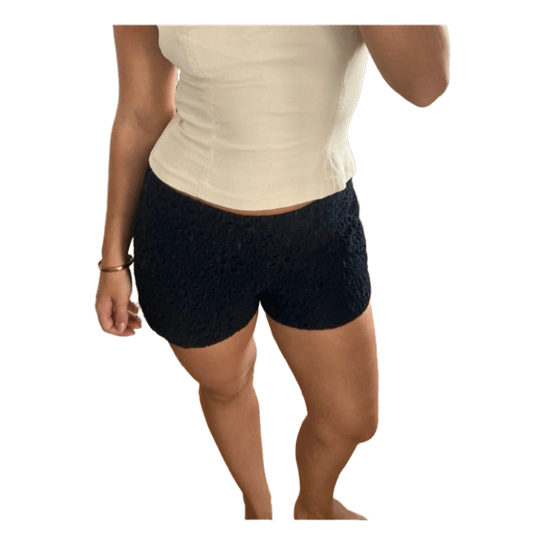 Broderiet shorts