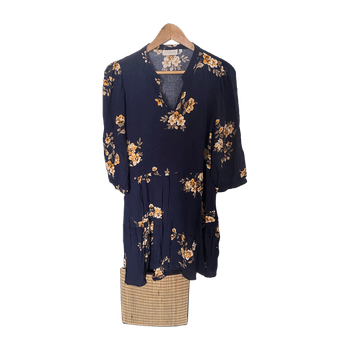 Navy floral dress