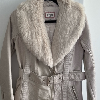 Guess Beige faux leather jacket